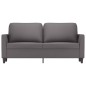 vidaXL Sofá de 2 plazas de cuero sintético gris 140 cm vidaXL Sofá de 2 plazas de cuero sintético gris 140 cm