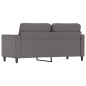 vidaXL Sofá de 2 plazas de cuero sintético gris 140 cm vidaXL Sofá de 2 plazas de cuero sintético gris 140 cm