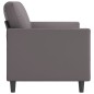 vidaXL Sofá de 3 plazas de cuero sintético gris 180 cm vidaXL Sofá de 3 plazas de cuero sintético gris 180 cm