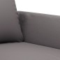vidaXL Sofá de 3 plazas de cuero sintético gris 180 cm vidaXL Sofá de 3 plazas de cuero sintético gris 180 cm