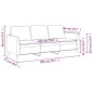 vidaXL Sofá de 3 plazas de cuero sintético gris 180 cm vidaXL Sofá de 3 plazas de cuero sintético gris 180 cm