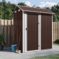 vidaXL Cobertizo de jardín acero galvanizado marrón 192x152,5x237 cm vidaXL Cobertizo de jardín acero galvanizado marrón 192x152,5x237 cm