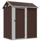 vidaXL Cobertizo de jardín acero galvanizado marrón 192x152,5x237 cm vidaXL Cobertizo de jardín acero galvanizado marrón 192x152,5x237 cm