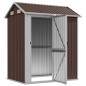 vidaXL Cobertizo de jardín acero galvanizado marrón 192x152,5x237 cm vidaXL Cobertizo de jardín acero galvanizado marrón 192x152,5x237 cm