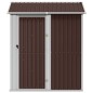 vidaXL Cobertizo de jardín acero galvanizado marrón 192x152,5x237 cm vidaXL Cobertizo de jardín acero galvanizado marrón 192x152,5x237 cm