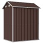 vidaXL Cobertizo de jardín acero galvanizado marrón 192x152,5x237 cm vidaXL Cobertizo de jardín acero galvanizado marrón 192x152,5x237 cm