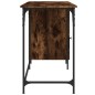 vidaXL Escritorio ordenador madera ingeniería roble humo 131x48x75 cm vidaXL Escritorio ordenador madera ingeniería roble humo 131x48x75 cm