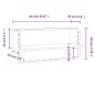 vidaXL Estante de pared con barra negro 65x25x30 cm vidaXL Estante de pared con barra negro 65x25x30 cm