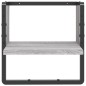 vidaXL Estante de pared con barra gris Sonoma 30x25x30 cm vidaXL Estante de pared con barra gris Sonoma 30x25x30 cm