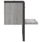 vidaXL Estante de pared con barra gris Sonoma 30x25x30 cm vidaXL Estante de pared con barra gris Sonoma 30x25x30 cm