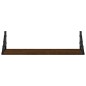 vidaXL Estantes de pared 2 unidades roble marrón 60x15x15,5 cm vidaXL Estantes de pared 2 unidades roble marrón 60x15x15,5 cm
