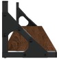 vidaXL Estantes de pared 2 unidades roble marrón 60x15x15,5 cm vidaXL Estantes de pared 2 unidades roble marrón 60x15x15,5 cm
