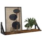 vidaXL Estantes de pared 2 unidades roble ahumado 60x15x15,5 cm vidaXL Estantes de pared 2 unidades roble ahumado 60x15x15,5 cm