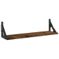 vidaXL Estantes de pared 2 unidades roble ahumado 60x15x15,5 cm vidaXL Estantes de pared 2 unidades roble ahumado 60x15x15,5 cm