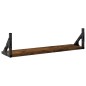 vidaXL Estantes de pared 2 unidades roble ahumado 60x15x15,5 cm vidaXL Estantes de pared 2 unidades roble ahumado 60x15x15,5 cm