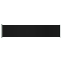 vidaXL Toldo lateral retráctil para patio negro 140x600 cm