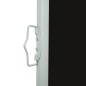 vidaXL Toldo lateral retráctil para patio negro 140x600 cm vidaXL Toldo lateral retráctil para patio negro 140x600 cm