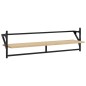 vidaXL Estantes pared con barras 6 pzas madera ingeniería roble Sonoma vidaXL Estantes pared con barras 6 pzas madera ingeniería roble Sonoma