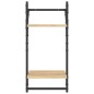 vidaXL Estantes pared con barras 6 pzas madera ingeniería roble Sonoma vidaXL Estantes pared con barras 6 pzas madera ingeniería roble Sonoma