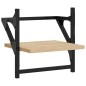 vidaXL Estantes pared con barras 6 pzas madera ingeniería roble Sonoma vidaXL Estantes pared con barras 6 pzas madera ingeniería roble Sonoma