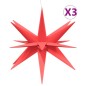 vidaXL Lámparas de Navidad LED plegables 3 unidades rojo 100 cm vidaXL Lámparas de Navidad LED plegables 3 unidades rojo 100 cm