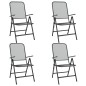 vidaXL Juego de comedor de jardín 5 pzas malla metálica gris antracita vidaXL Juego de comedor de jardín 5 pzas malla metálica gris antracita