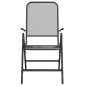 vidaXL Juego de comedor de jardín 5 pzas malla metálica gris antracita vidaXL Juego de comedor de jardín 5 pzas malla metálica gris antracita