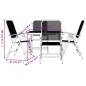 vidaXL Juego de comedor de jardín 5 pzas malla metálica gris antracita vidaXL Juego de comedor de jardín 5 pzas malla metálica gris antracita