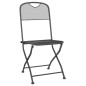 vidaXL Juego de comedor de jardín 5 pzas malla metálica gris antracita vidaXL Juego de comedor de jardín 5 pzas malla metálica gris antracita