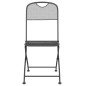 vidaXL Juego de comedor de jardín 5 pzas malla metálica gris antracita vidaXL Juego de comedor de jardín 5 pzas malla metálica gris antracita