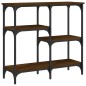 vidaXL Mesa consola madera de ingeniería marrón roble 80x29x75 cm vidaXL Mesa consola madera de ingeniería marrón roble 80x29x75 cm