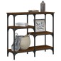 vidaXL Mesa consola madera de ingeniería marrón roble 80x29x75 cm vidaXL Mesa consola madera de ingeniería marrón roble 80x29x75 cm