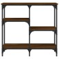vidaXL Mesa consola madera de ingeniería marrón roble 80x29x75 cm vidaXL Mesa consola madera de ingeniería marrón roble 80x29x75 cm