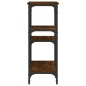 vidaXL Mesa consola madera de ingeniería marrón roble 80x29x75 cm vidaXL Mesa consola madera de ingeniería marrón roble 80x29x75 cm