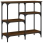 vidaXL Mesa consola madera de ingeniería marrón roble 80x29x75 cm vidaXL Mesa consola madera de ingeniería marrón roble 80x29x75 cm