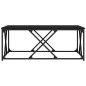 vidaXL Mesa de centro madera de ingeniería negro 100x100x40 cm vidaXL Mesa de centro madera de ingeniería negro 100x100x40 cm