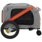 vidaXL Remolque de bicicleta mascotas hierro tela Oxford naranja negro vidaXL Remolque de bicicleta mascotas hierro tela Oxford naranja negro