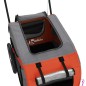 vidaXL Remolque de bicicleta mascotas hierro tela Oxford naranja negro vidaXL Remolque de bicicleta mascotas hierro tela Oxford naranja negro