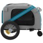 vidaXL Remolque de bicicleta mascotas hierro tela Oxford azul negro vidaXL Remolque de bicicleta mascotas hierro tela Oxford azul negro