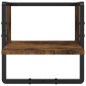 vidaXL Estantes pared barras 4 pzas madera de ingeniería roble ahumado vidaXL Estantes pared barras 4 pzas madera de ingeniería roble ahumado