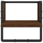 vidaXL Estantes pared con barras 4 pzas madera ingeniería marrón roble vidaXL Estantes pared con barras 4 pzas madera ingeniería marrón roble