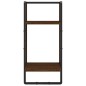 vidaXL Estantes pared con barras 4 pzas madera ingeniería marrón roble vidaXL Estantes pared con barras 4 pzas madera ingeniería marrón roble