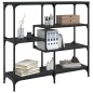 vidaXL Mesa consola madera contrachapada negro 103x32x95 cm vidaXL Mesa consola madera contrachapada negro 103x32x95 cm