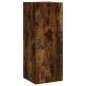 vidaXL Aparador de madera contrachapada roble ahumado 34,5x34x180 cm vidaXL Aparador de madera contrachapada roble ahumado 34,5x34x180 cm