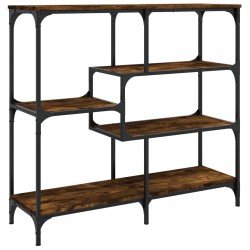 vidaXL Mesa consola madera de ingeniería roble ahumado 103x32x95 cm
