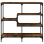 vidaXL Mesa consola madera de ingeniería roble ahumado 103x32x95 cm vidaXL Mesa consola madera de ingeniería roble ahumado 103x32x95 cm