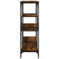 vidaXL Mesa consola madera de ingeniería roble ahumado 103x32x95 cm vidaXL Mesa consola madera de ingeniería roble ahumado 103x32x95 cm