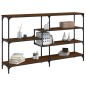 vidaXL Mesa consola madera de ingeniería marrón roble 160x32x95 cm vidaXL Mesa consola madera de ingeniería marrón roble 160x32x95 cm