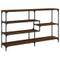 vidaXL Mesa consola madera de ingeniería marrón roble 160x32x95 cm vidaXL Mesa consola madera de ingeniería marrón roble 160x32x95 cm