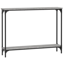 vidaXL Mesa consola madera de ingeniería gris Sonoma 100x22,5x75 cm